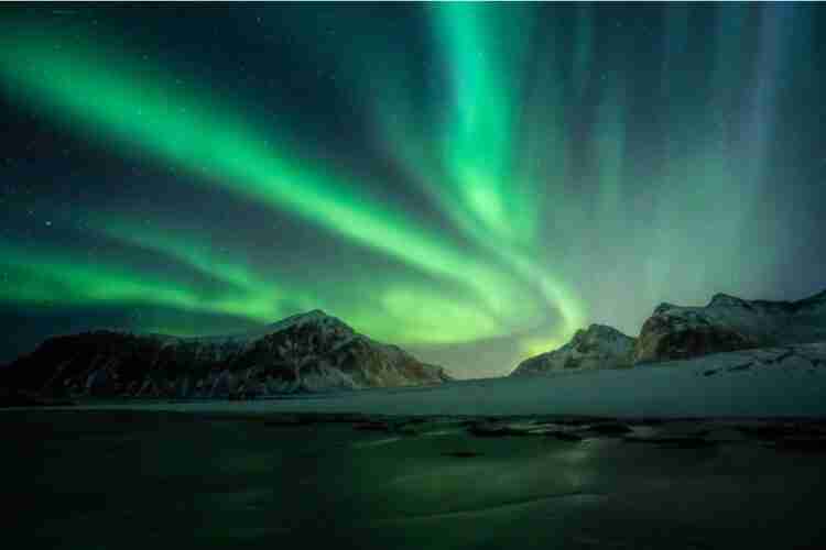 Aurora Borealis or Northern Lights in Iceland