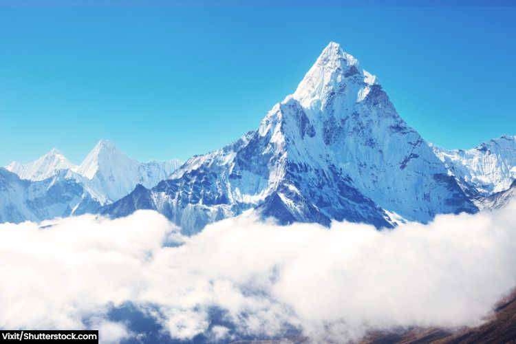 The summit of Mount Everest
