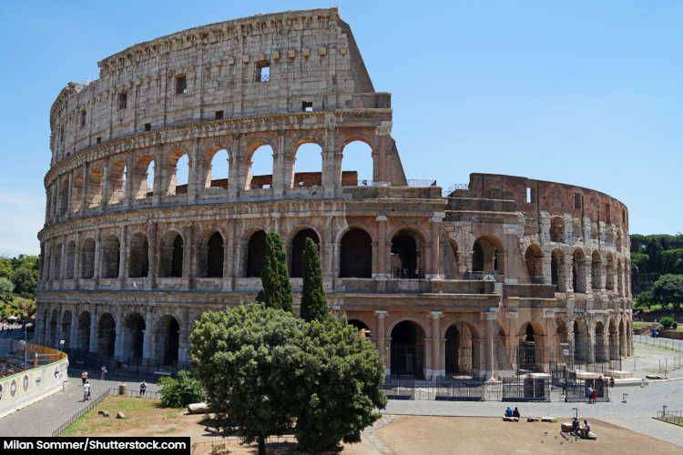 The Colosseum in Rome, Italy
