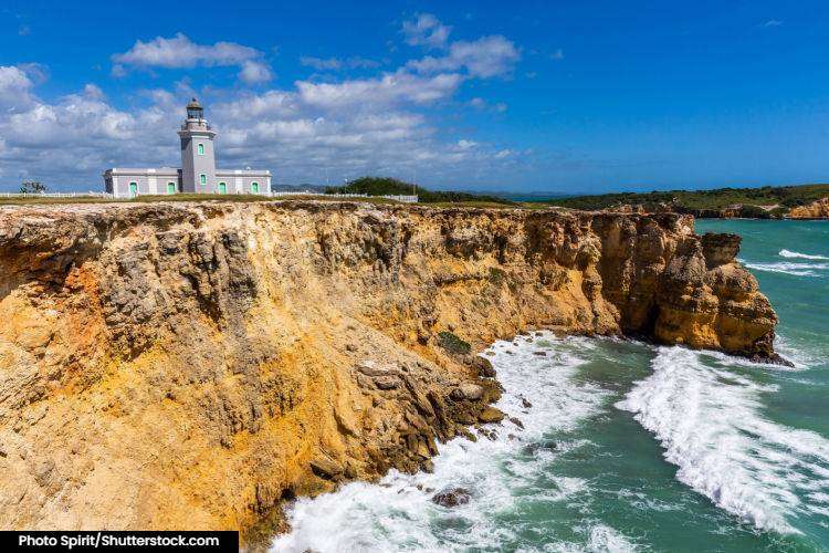 The historic Faro Los Morrillos de Cabo Rojo lighthouse