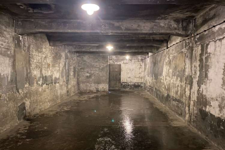 A gas chamber at Auschwitz I