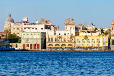 Havana city scape from the water