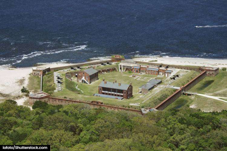 Aerial View of Fort Clinch