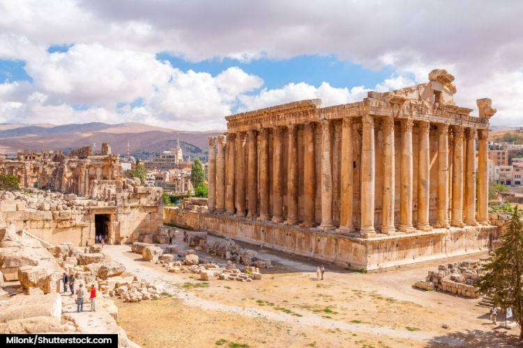 Baalbek Temple, a Roman Temple located in Lebanon