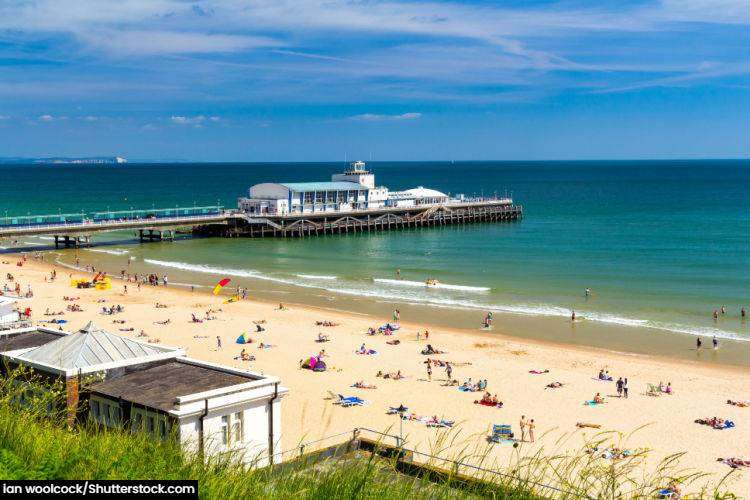 Bournemouth beach and Bournemouth pier