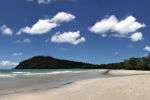 Panoramic view of the beach at Cape Tribulation