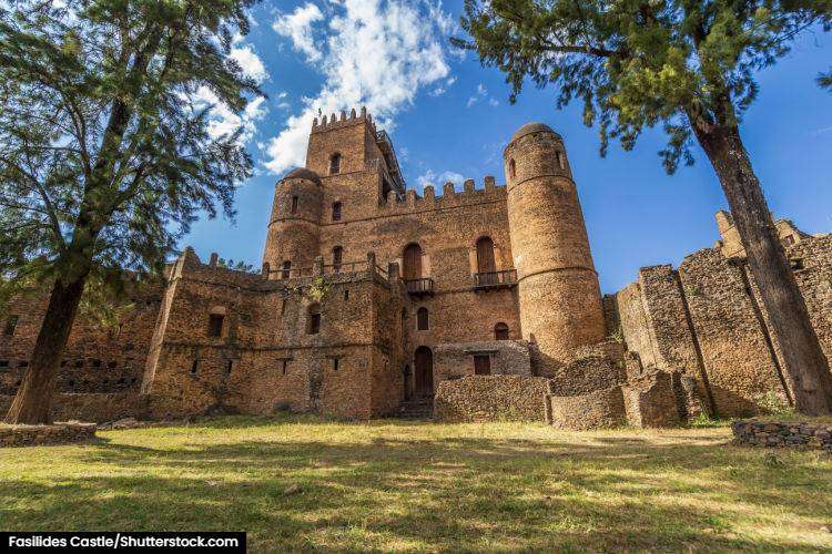 Fasilides Castle in Gondar Ethiopia