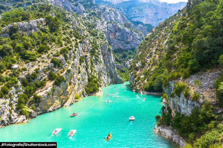 Tuquoise waters of the Gorges du Verdon