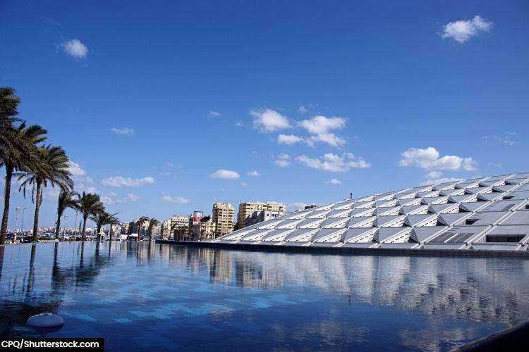 The modern day great library in Alexandria