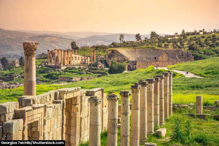 The Roman City of Jerash in Jordan