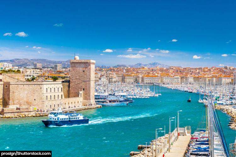 The port in Marseille