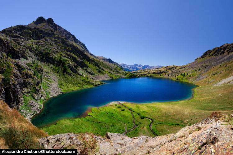 Glacial lake in Mercantour National Park