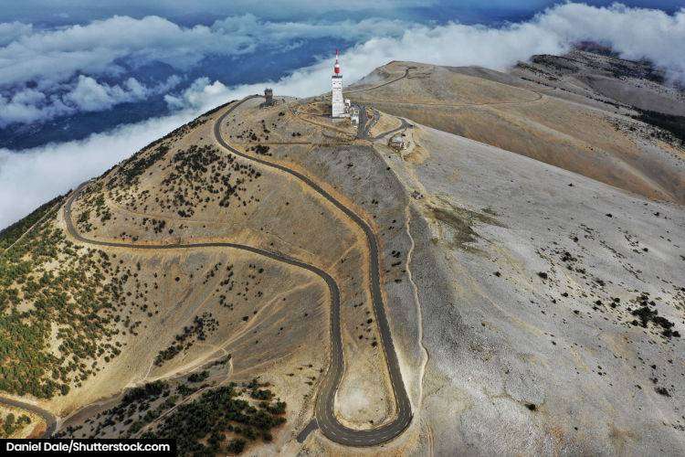 Aerial view of Mont Ventoux