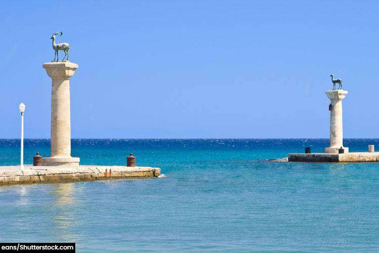 Location of the Colossus of Rhodes