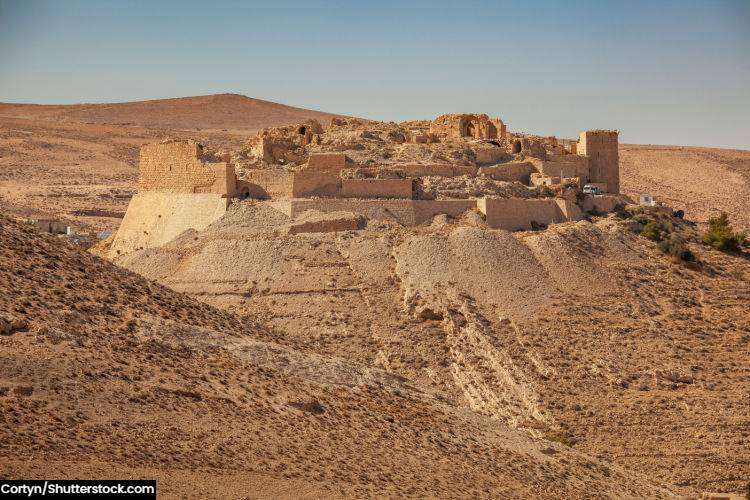 The crusader castle at Shobak