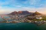 Aerial view of Cape Town in South Africa
