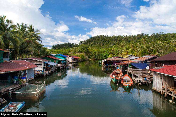 Floating village, Cambodia, Tonle Sap, Koh Rong island