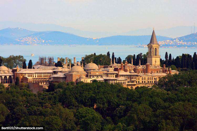 Topkapi Palace overlooking the Bosphorus