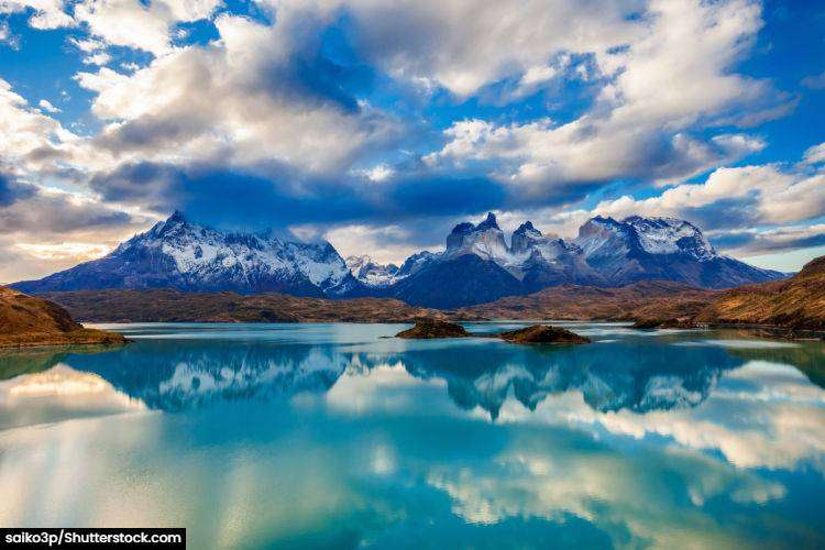 View across Torres del Paine park