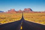 Road leading up to Monument Valley